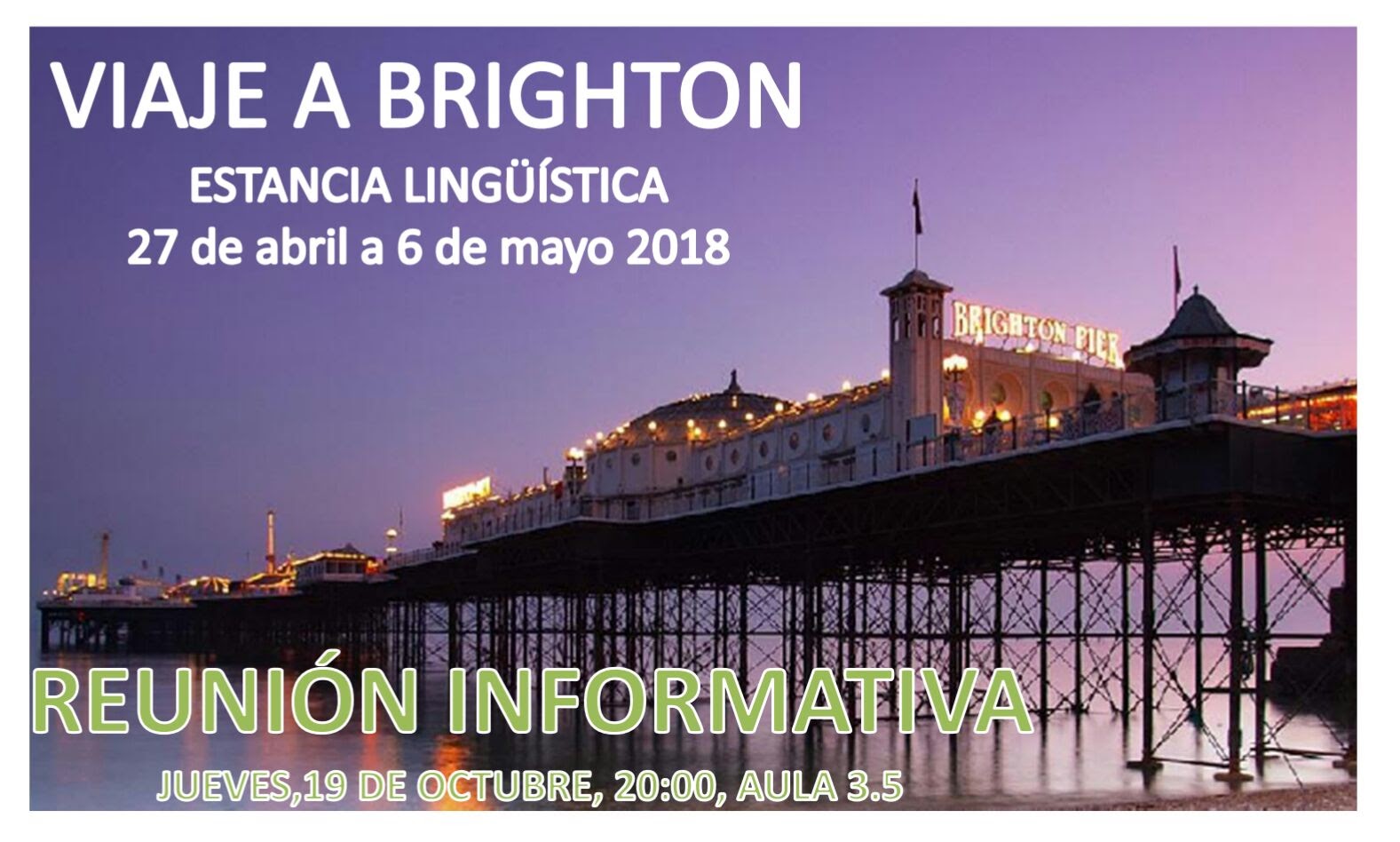 viaje inglés 2018