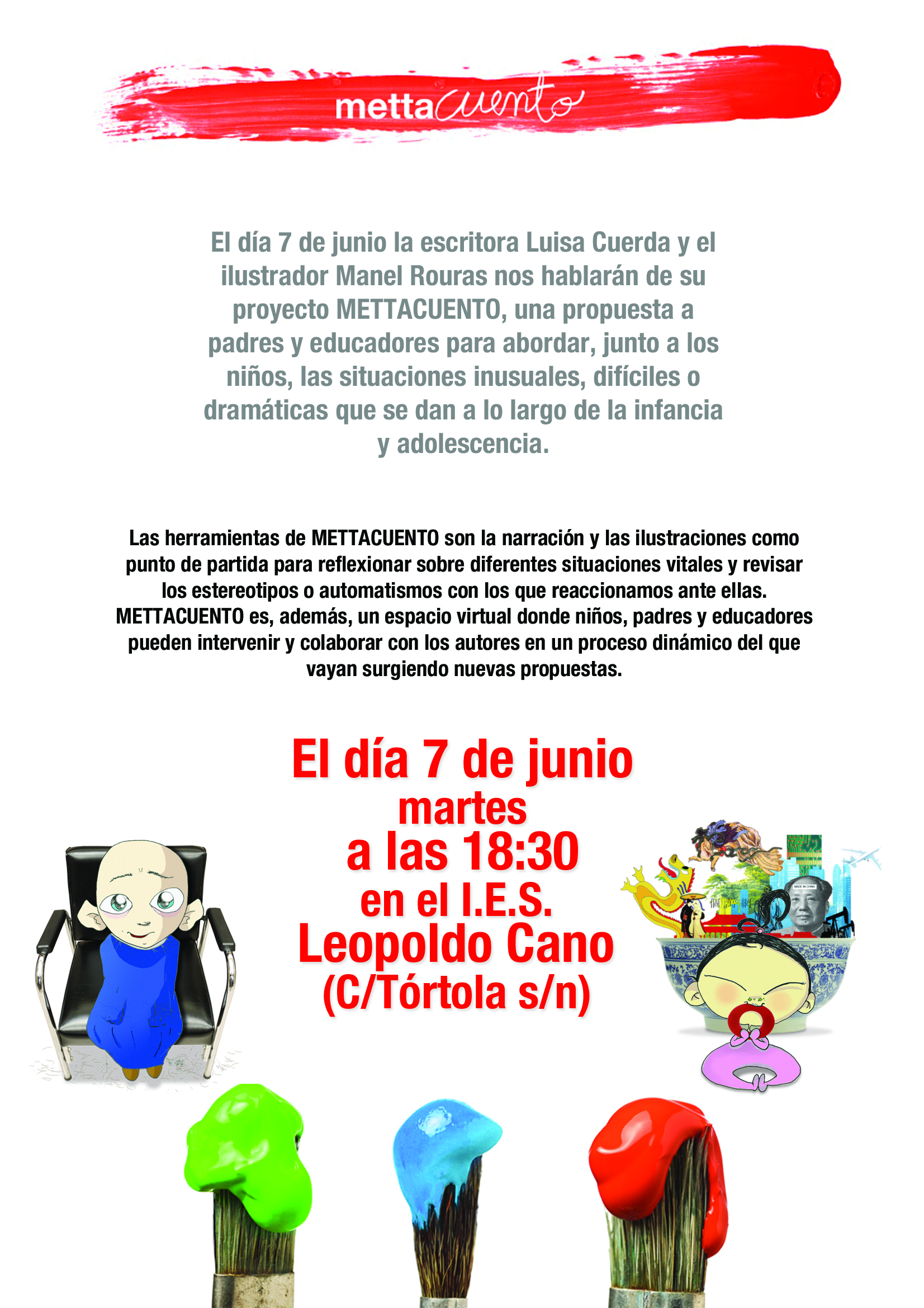 Cartel anunciador de la actividad de Metacuentos Cartel anunciador de la actividad de Metacuentos