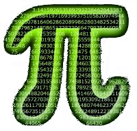 Imagen artística del número pi