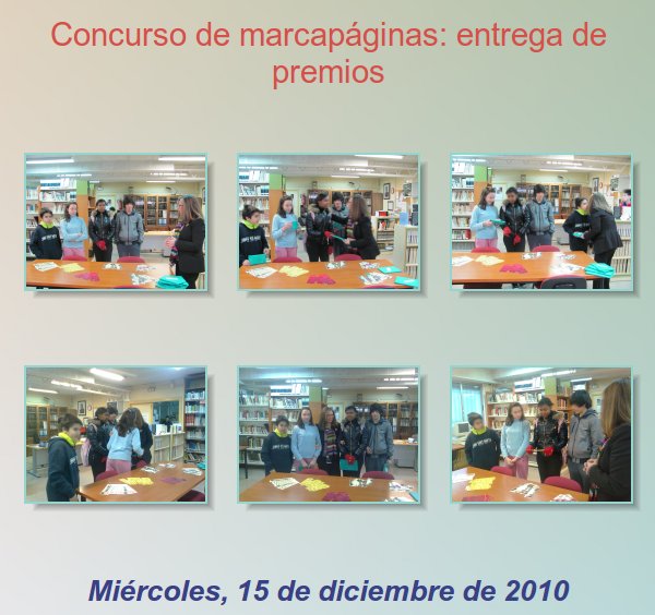 Indice de la entrega de premios Indice de la entrega de premios